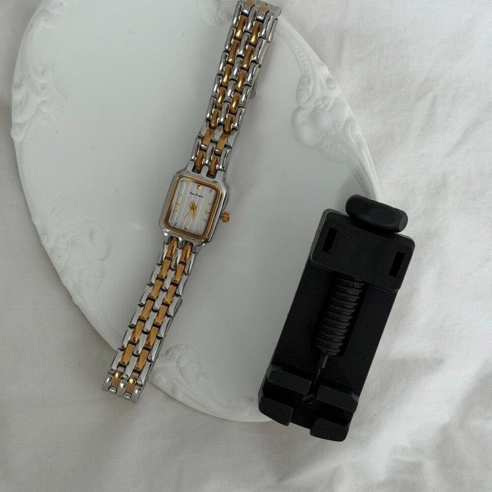 SKU0490 Retro Silver Gold Women Minimalist Square Watch Bracelet Stainless steel